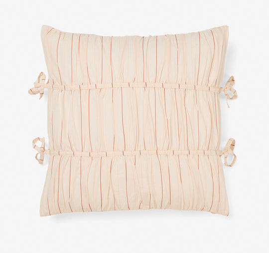 Layla Stripe 48x48cm Filled Cushion Blush