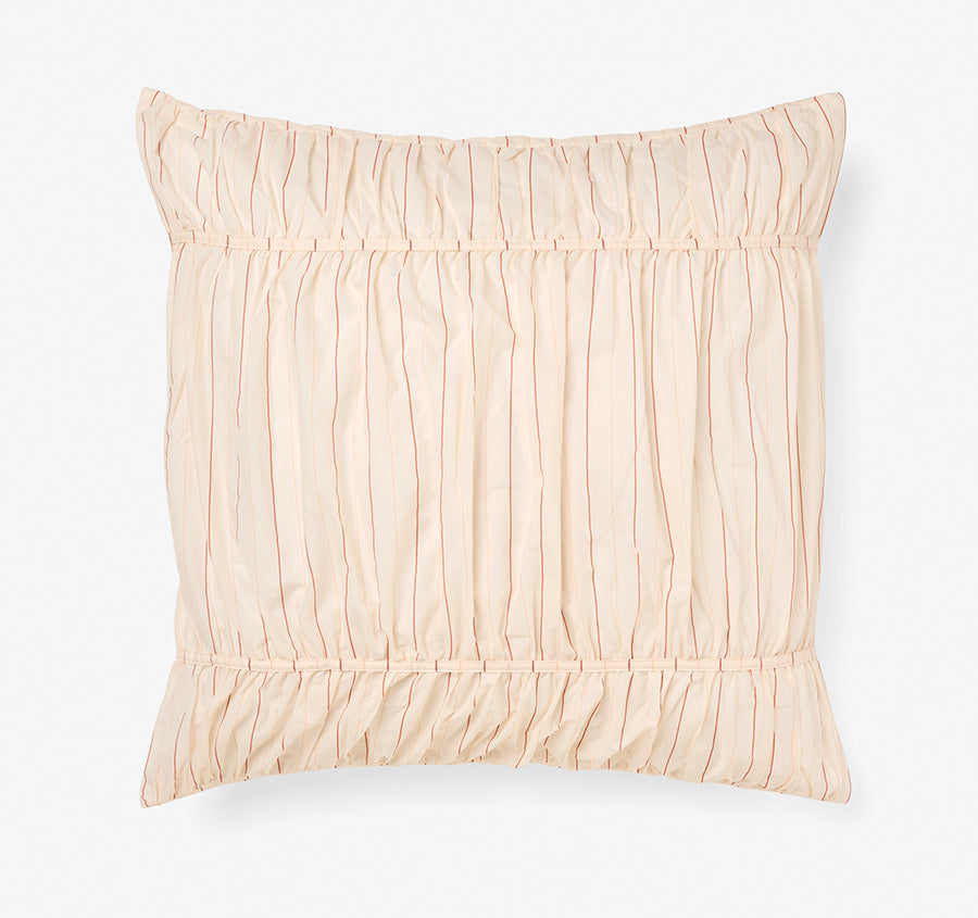 Layla Stripe European Pillowcase Blush