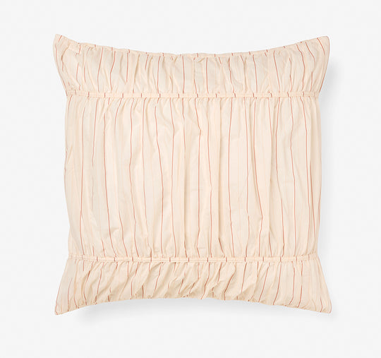 Layla Stripe European Pillowcase Blush