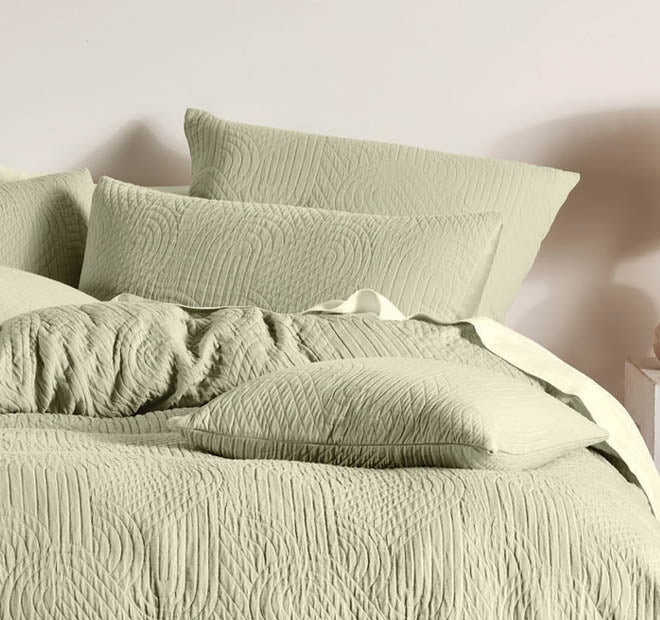Lila European Pillowcase Wasabi