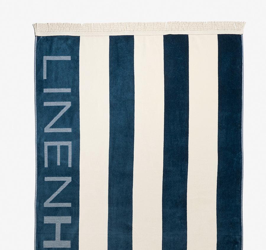 Linen House Logo 95x175cm Beach Towel Ocean