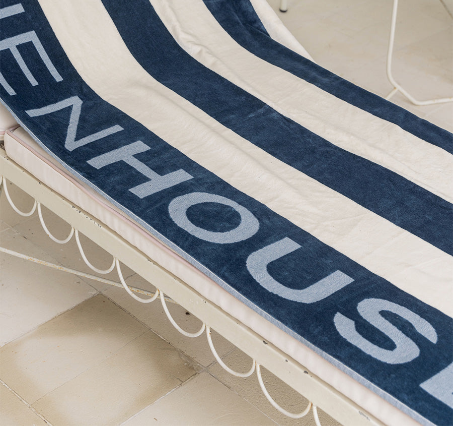Linen House Logo 95x175cm Beach Towel Ocean