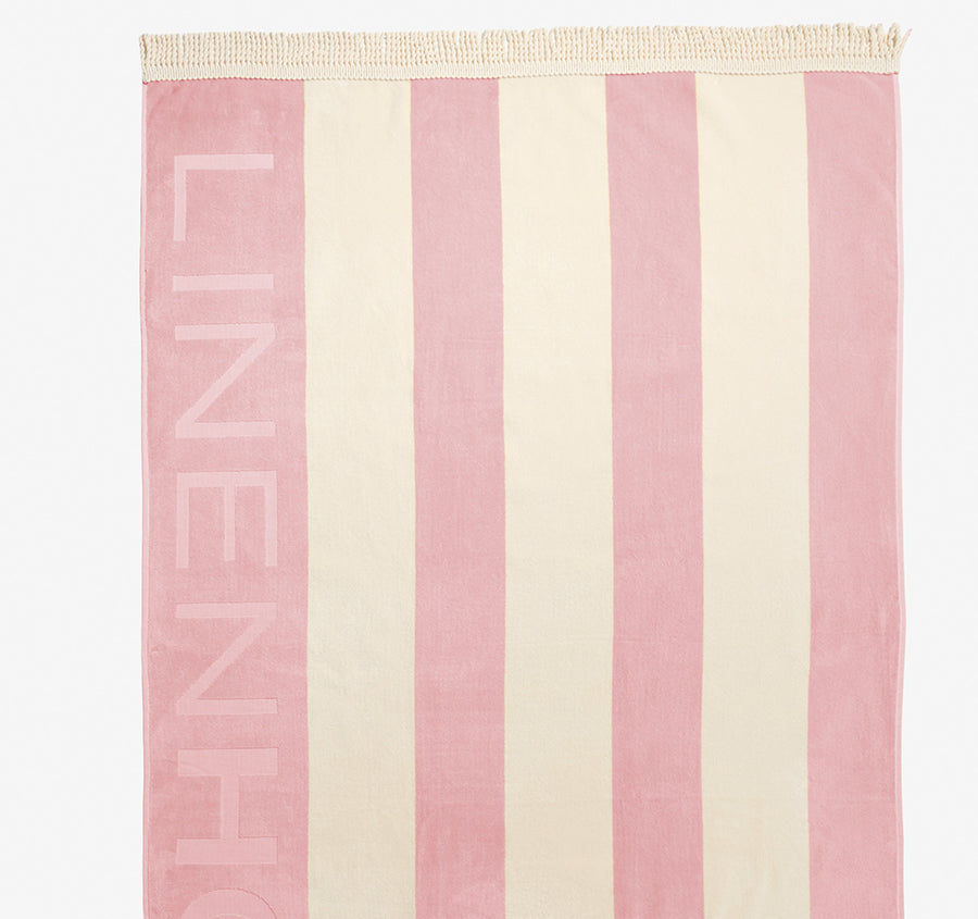 Linen House Logo 95x175cm Beach Towel Peony