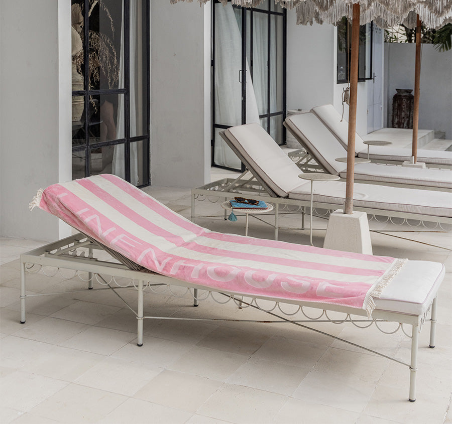 Linen House Logo 95x175cm Beach Towel Peony