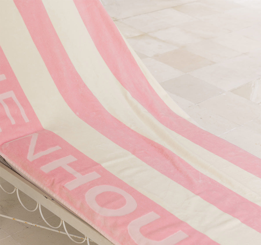 Linen House Logo 95x175cm Beach Towel Peony
