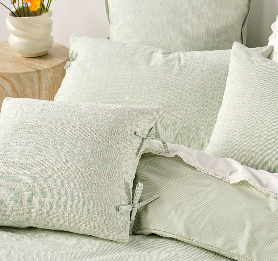 Lisette 48x48cm Filled Cushion Seaglass