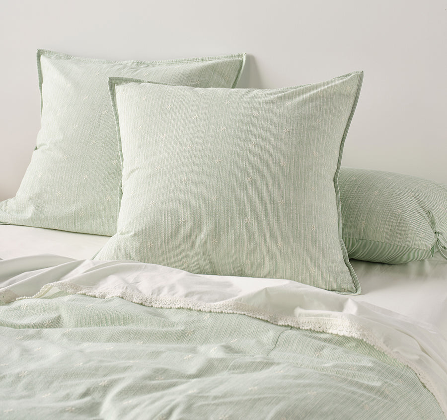 Lisette European Pillowcase Seaglass