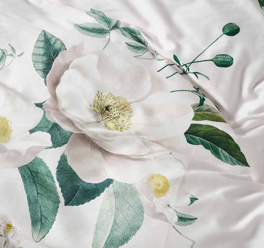 Loretta Quilt Cover Set Range Vanilla