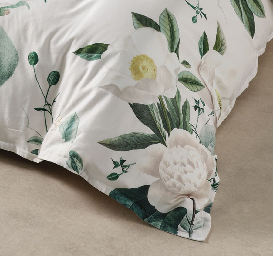 Loretta Quilt Cover Set Range Vanilla