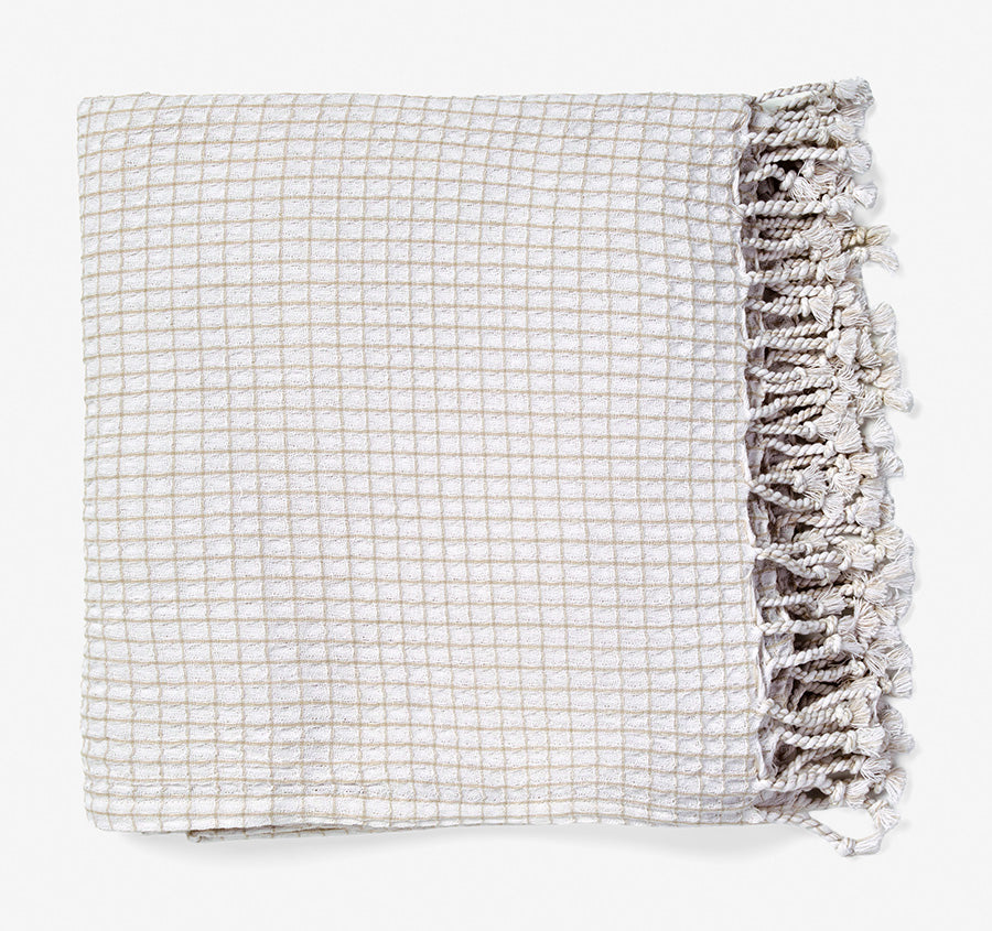 Lorne 140x180cm Throw Rug Oatmeal