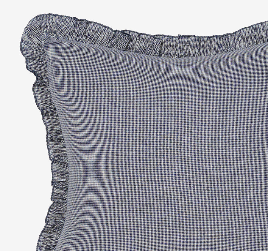Lucy European Pillowcase Navy