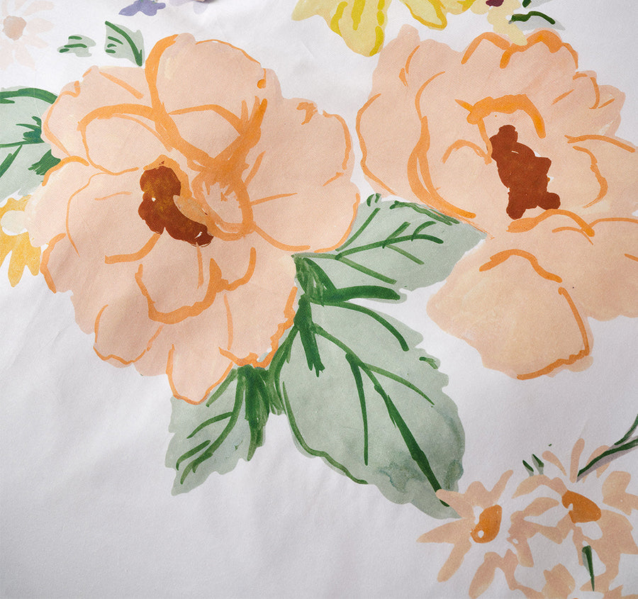 Lyra Quilt Cover Set Range Peach