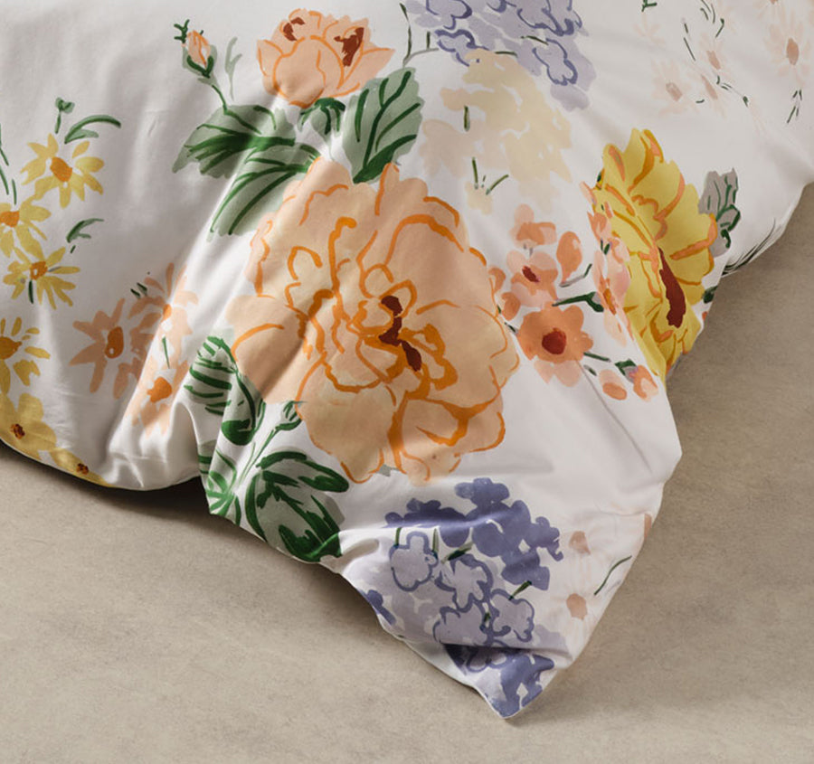 Lyra Quilt Cover Set Range Peach