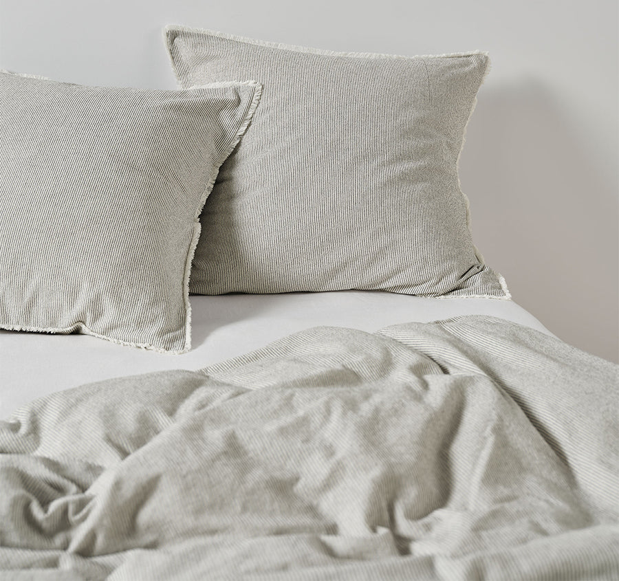 Macey European Pillowcase Black