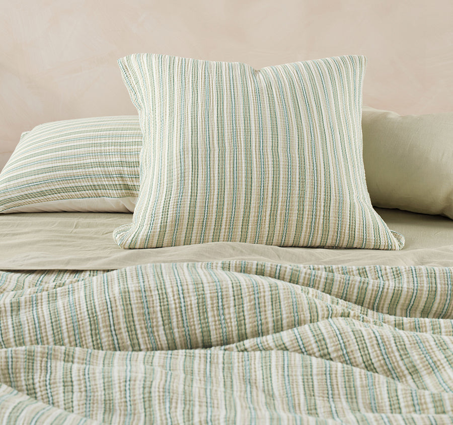 Majorca European Pillowcase Leaf