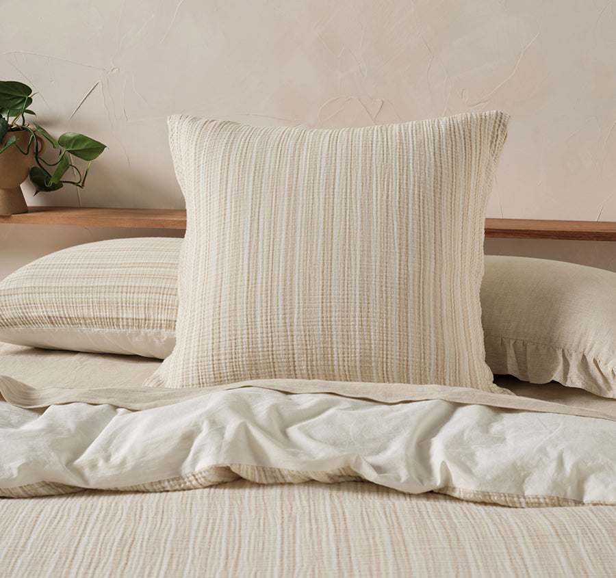 Majorca European Pillowcase Natural