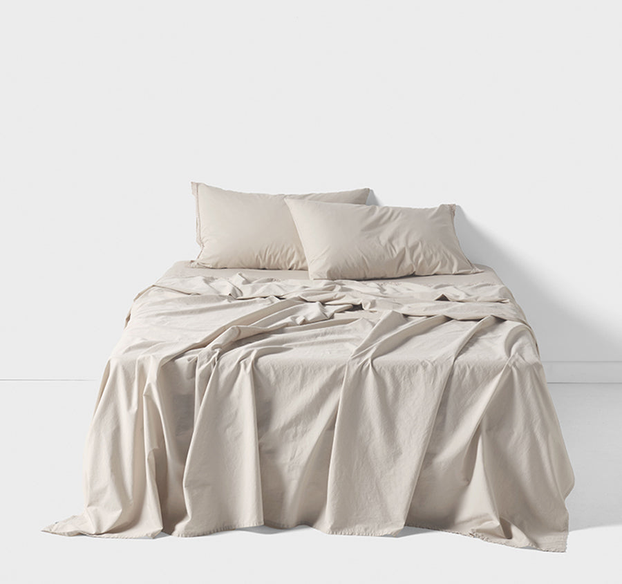 Marion 250TC Organic Cotton Mega Sheet Set Range Natural