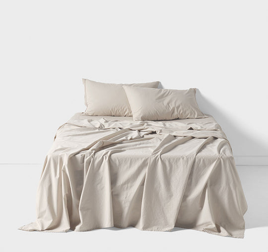 Marion 250TC Organic Cotton Mega Sheet Set Range Natural
