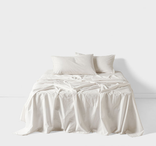 Marion 250TC Organic Cotton Mega Sheet Set Range Off White