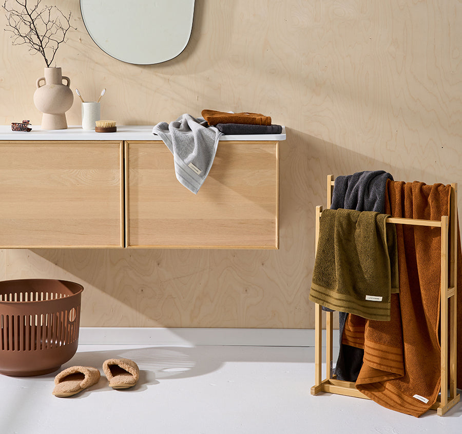 Marley 600GSM Cotton Bath Towel Range Rust