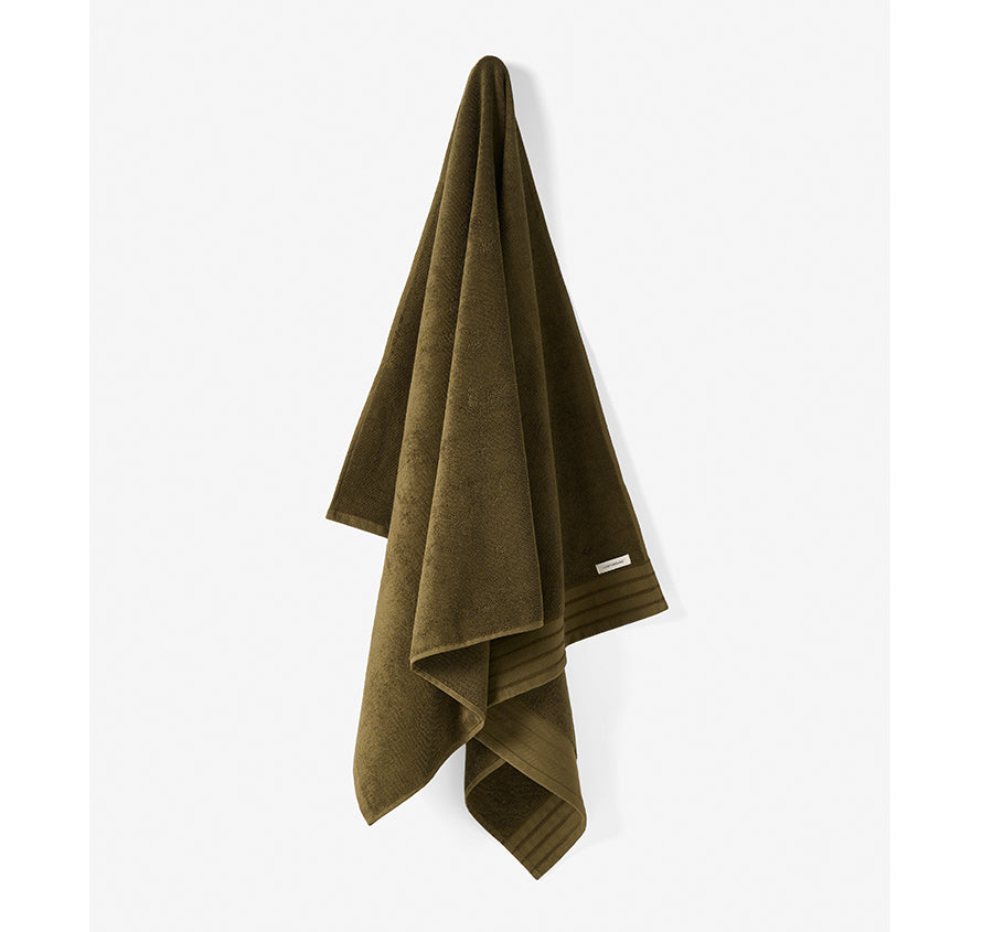 Marley 600GSM Cotton Bath Towel Range Olive