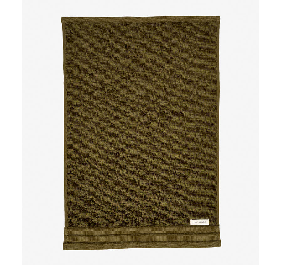 Marley 600GSM Cotton Bath Towel Range Olive
