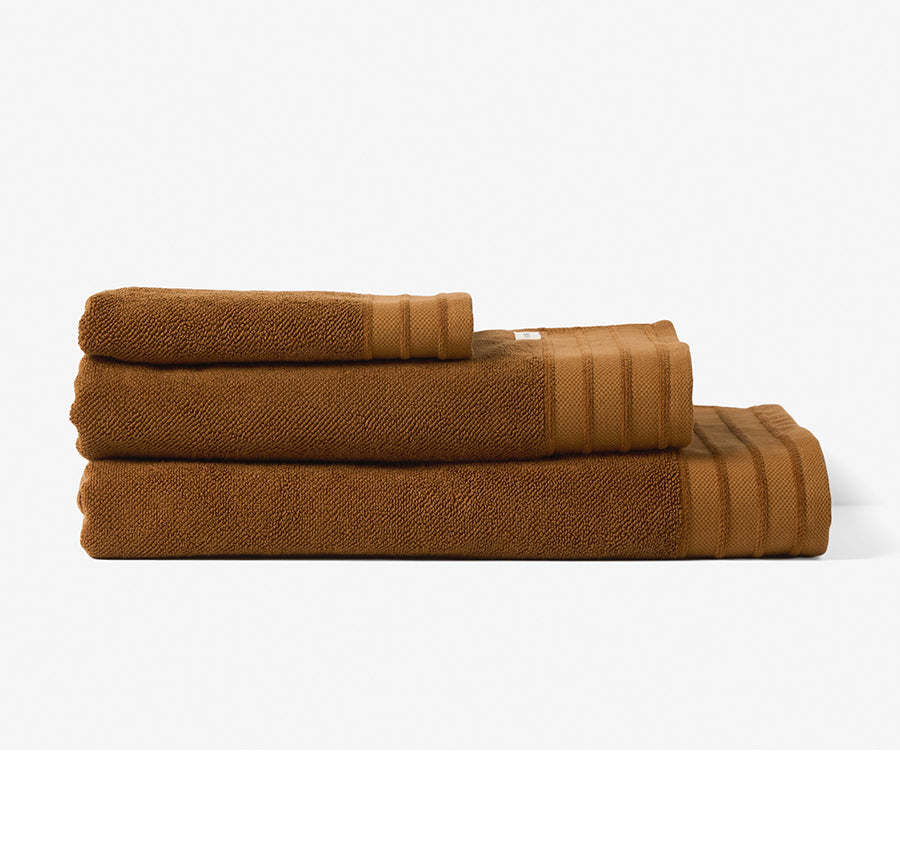 Marley 600GSM Cotton Bath Towel Range Rust