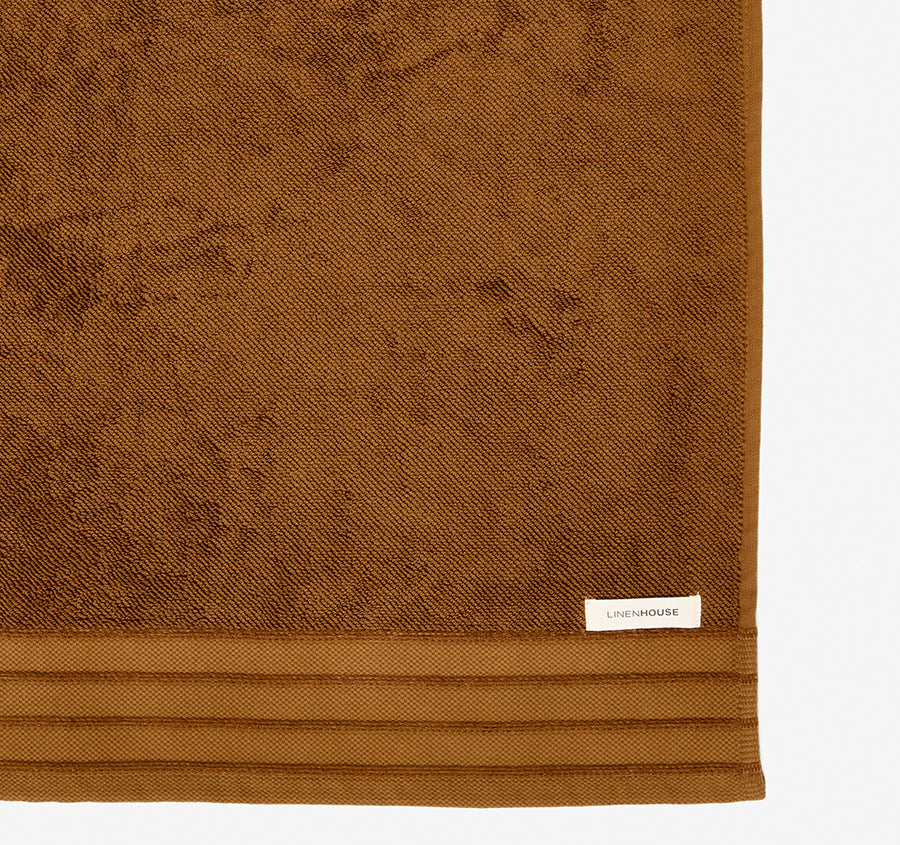 Marley 600GSM Cotton Bath Towel Range Rust