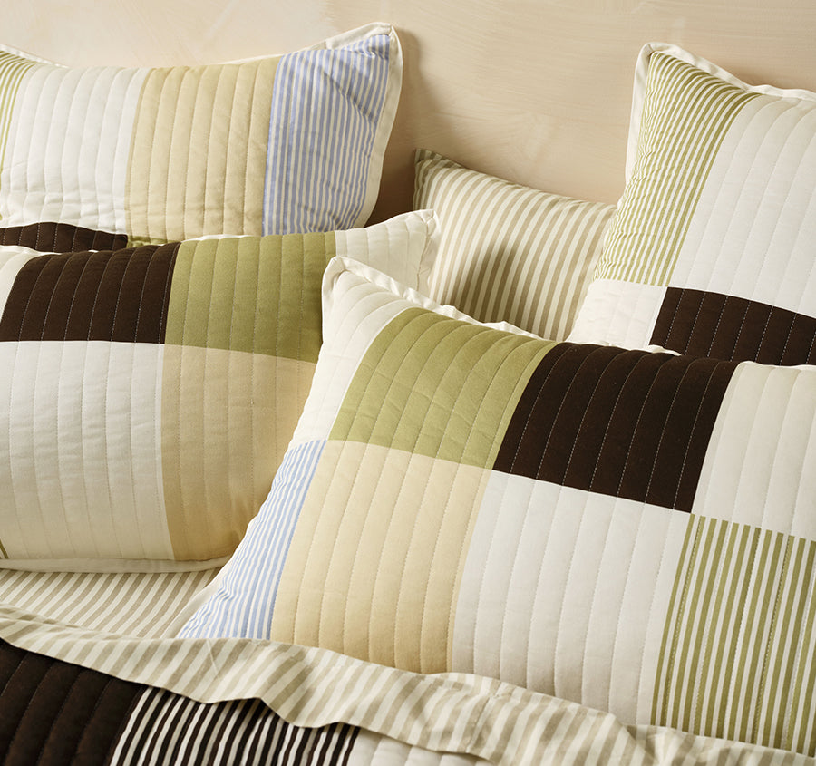 Mateo Quilt Cover Set Range Khaki