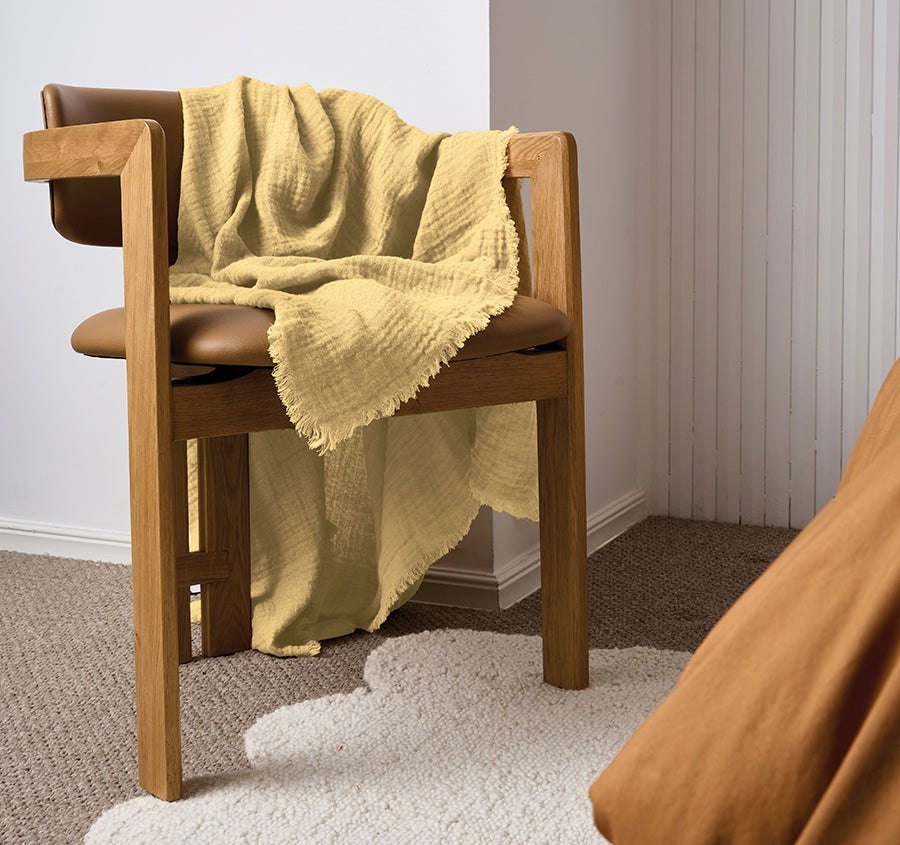 Maya 130x170cm Throw Rug Dijon