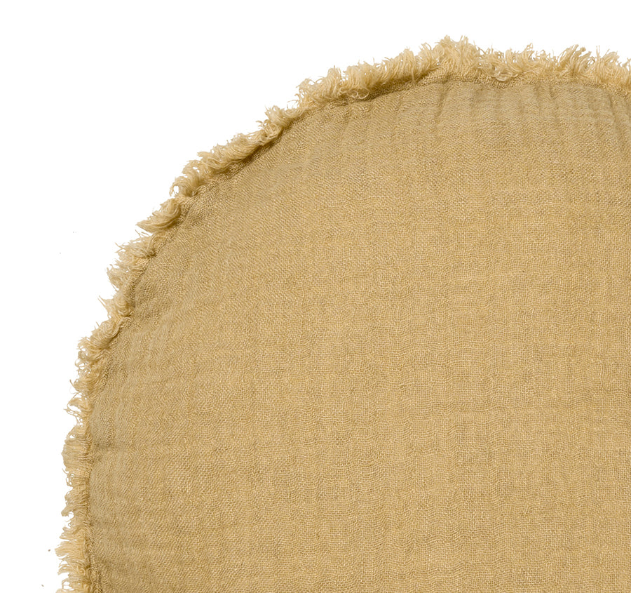 Maya 45cm Filled Round Cushion Dijon