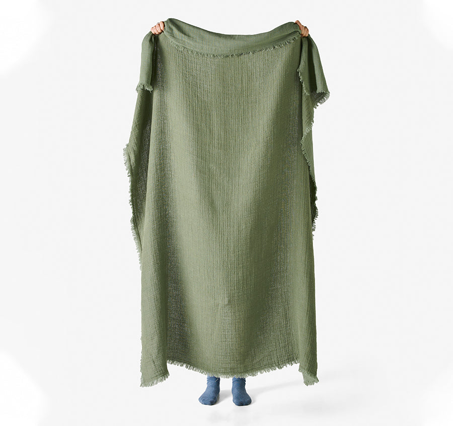 Maya 130x170cm Throw Rug Moss