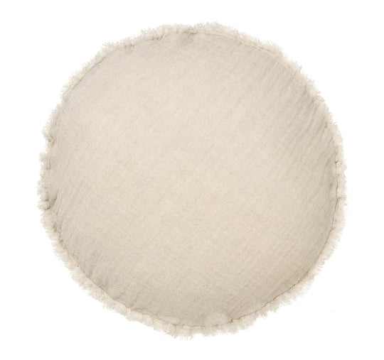 Maya 45cm Filled Round Cushion Natural