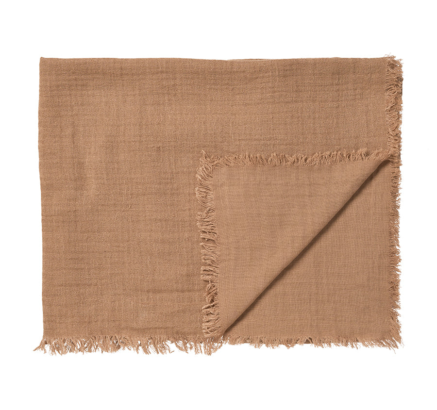 Maya 130x170cm Throw Rug Nutmeg