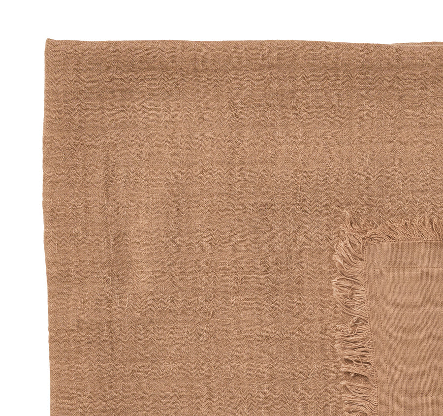 Maya 130x170cm Throw Rug Nutmeg