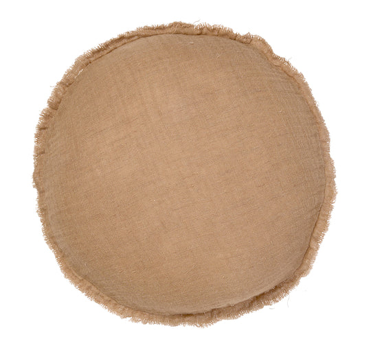 Maya 45cm Filled Round Cushion Nutmeg