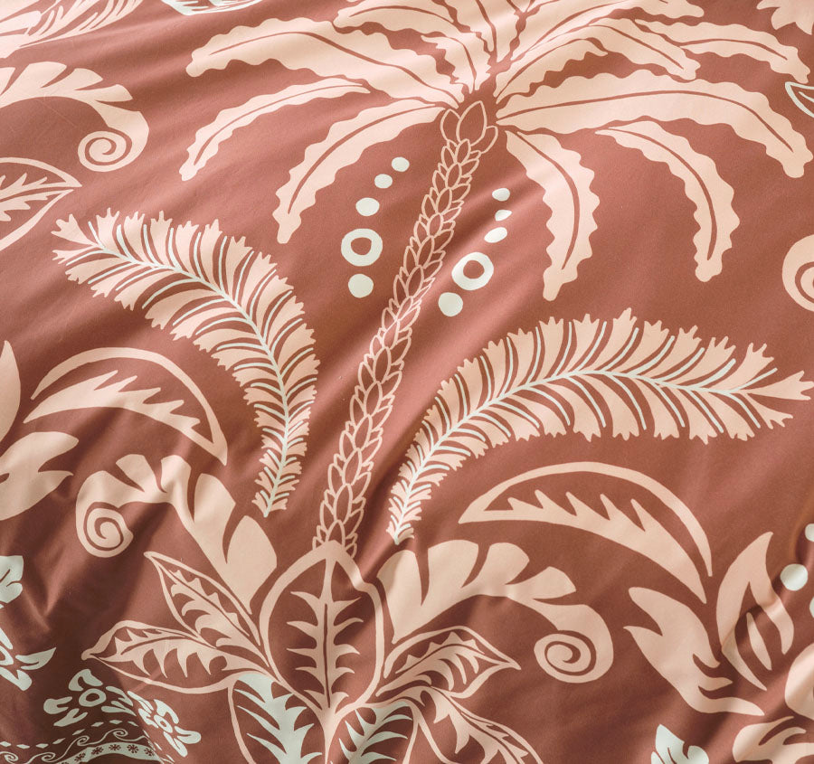 Messina Quilt Cover Set Range Pink Clay