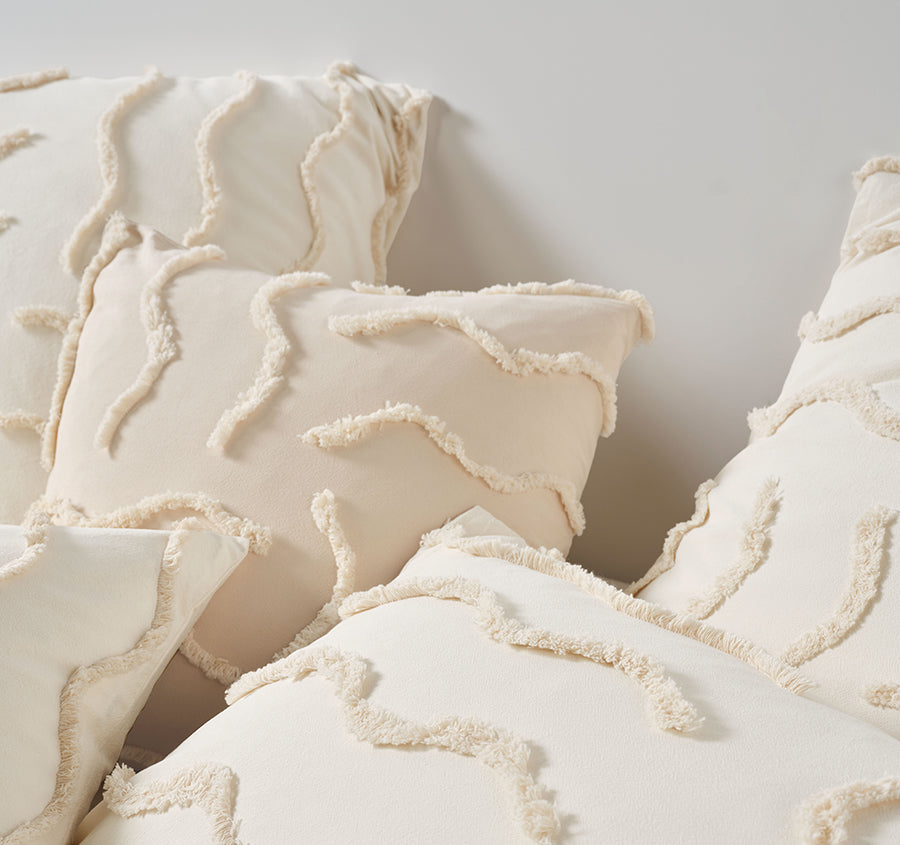 Metung Quilt Cover Set Range Latte