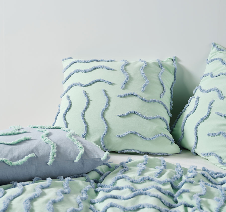 Metung European Pillowcase Mint