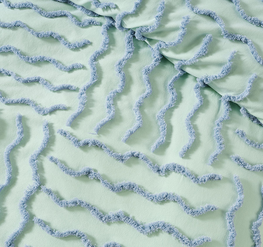 Metung Quilt Cover Set Range Mint