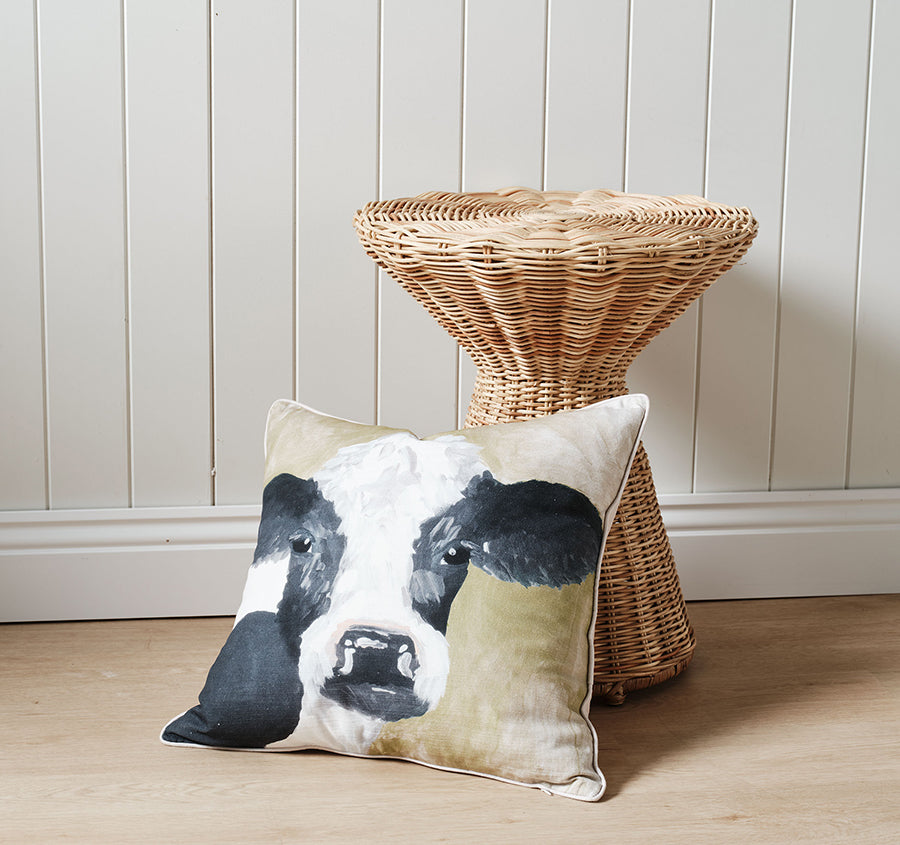 Milawa 48x48cm Filled Cushion Cow