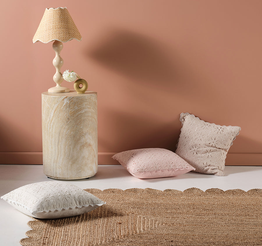 Miranda 48x48cm Filled Cushion White