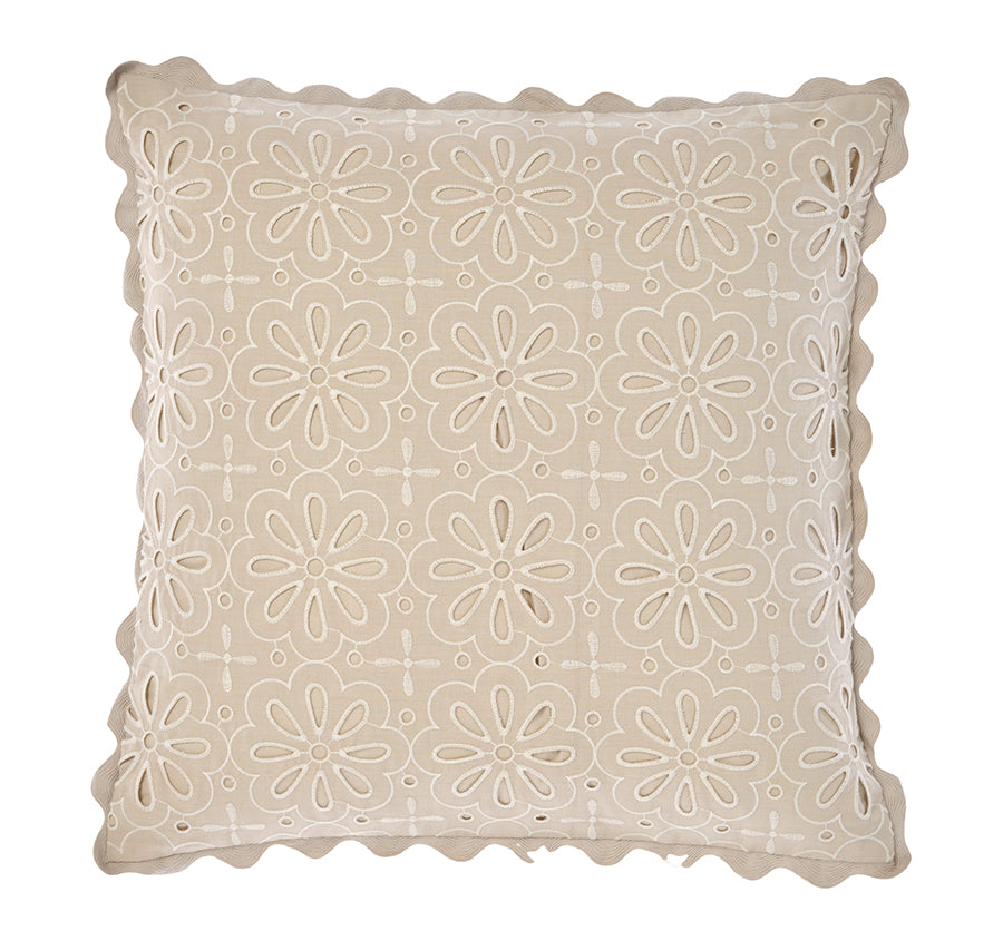 Miranda 48x48cm Filled Cushion Pebble