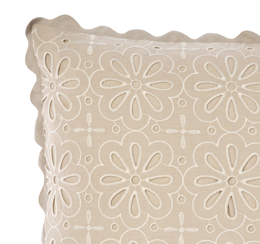 Miranda 48x48cm Filled Cushion Pebble