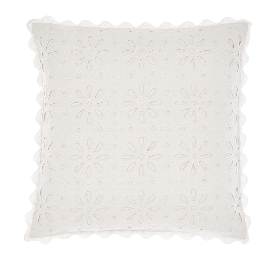 Miranda 48x48cm Filled Cushion White