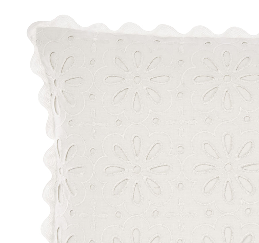 Miranda 48x48cm Filled Cushion White