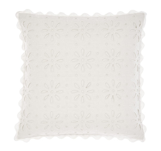 Miranda 48x48cm Filled Cushion White