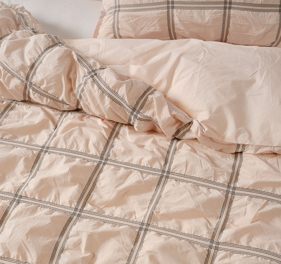 Mireya Quilt Cover Set Range Blush