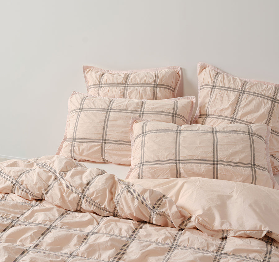 Mireya Quilt Cover Set Range Blush