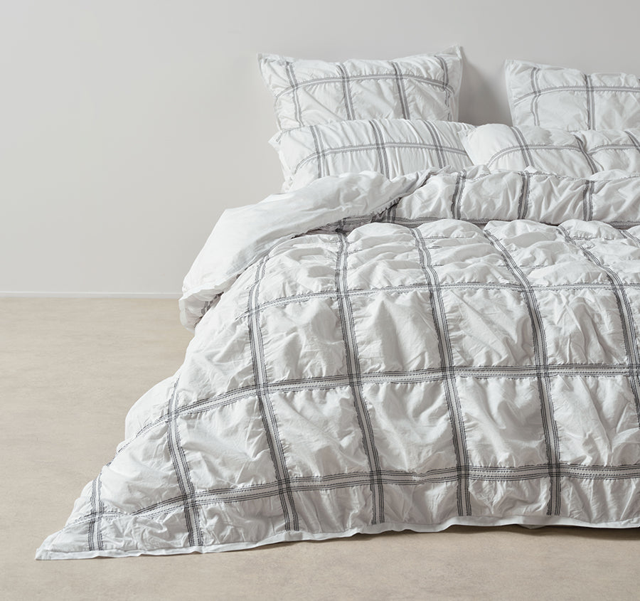 Mireya Quilt Cover Set Range Snow